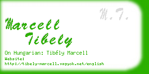 marcell tibely business card